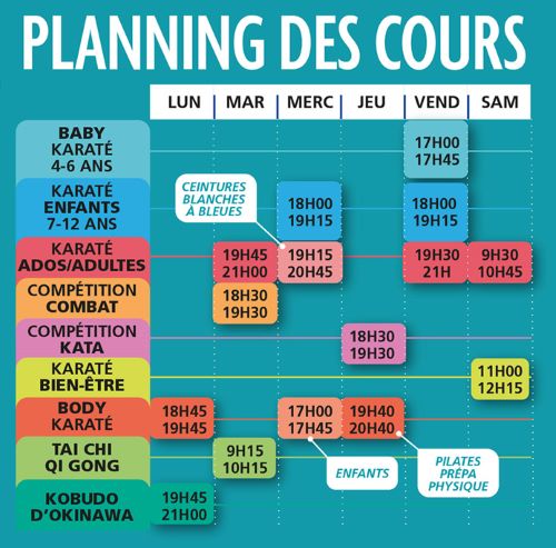 planning cours 2024